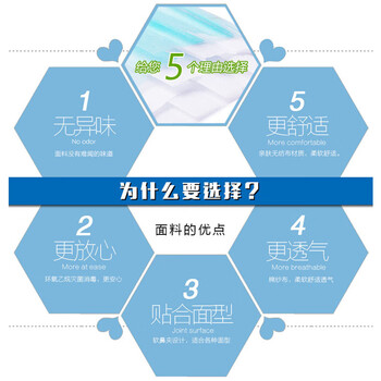 谋福CNMF一次性无纺布口罩防尘防护口罩【 50只装】813L