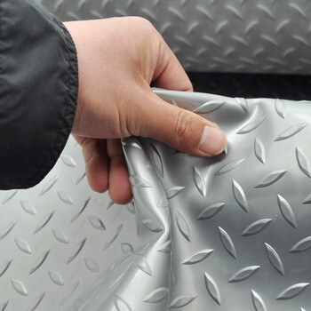 兰诗（LAUTEE）LS-0915 工厂车间仓库酒店 PVC防滑地垫人字灰0.9米宽*15米长