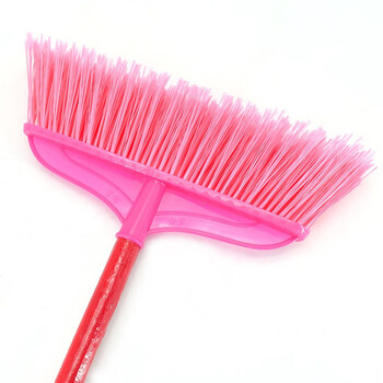 冰禹 BYrl-25 清洁环卫物业笤帚 硬毛塑料扫把 学校工厂户外清洁扫帚 小美好开丝带木杆