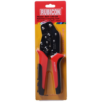 罗宾汉（RUBICON）RKY-190-06棘轮式压线钳压接钳22～12AWG多功能端子钳0.5mm²～4mm²接线钳挤压钳