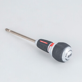 安力士牌（ANEX）进口两用棘轮螺丝刀No.397-D球形棘爪螺丝刀 一字起子 十字螺丝批 改锥 长款 6X135mm