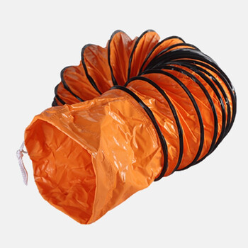 稻田 移动手提排风扇 便携式风机装修抽烟机通风机工厂排气扇换气扇 12寸风机+5米风管 220V 一组