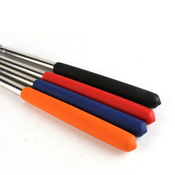 谋福(CNMF)导游旗杆 指挥棒 不锈钢伸缩旗杆 教学教鞭 教杆 教棒教棍空鼓锤缩旗杆 1.2米 黑色 9607