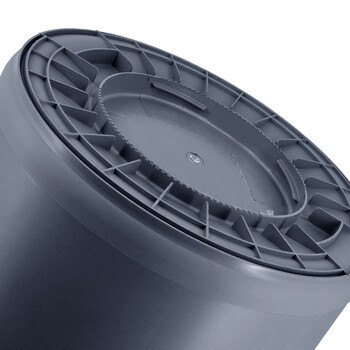 超宝（CHAOBAO）B-008 储物桶垃圾桶大号带盖水桶酒店商品圆形保洁桶 漏斗形120L带底座