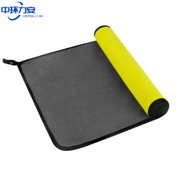 中环力安【10条尺寸30*30cm500g/㎡颜色随机】珊瑚绒加厚双面擦车巾吸水不掉毛