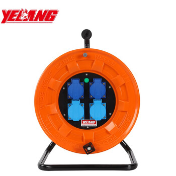 野狼 yelang 移动电缆盘国标插座漏电保护延长线插排YZW3*2.5mm²/50米 YL-S43YS-1050