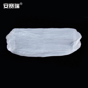 安赛瑞 一次性塑料袖套 防水防油PE套袖 餐厨保洁护袖 白色 200只装 11373