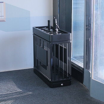 迪恩斯（DEANS）雨伞架酒店大堂高档商用雨伞收纳放伞架售楼部雨伞放置架公司银行雨伞存放架 J-53黑色烤漆