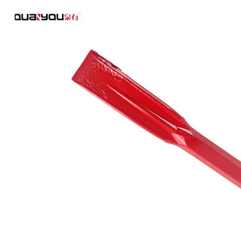 泉有（quanyou）电镐镐钎镐头凿子 五坑 四坑 六角尖凿 扁凿电动工具附件 QY-65A扁30*410（自磨）