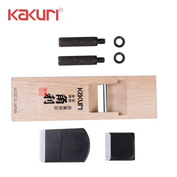 角利 KAKURI日本进口木工刨刨子刨刀手工推刨DIY木工木匠进口鲁班刨平刨12530铁柄小平刨 12530 其他 现货