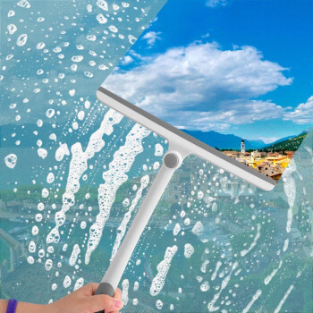 蓓尔蓝 FW1290 可旋转玻璃刮 玻璃清洁器汽车刮水刮窗器窗户刮子清洗刮刀 颜色随机