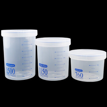 冰禹 BYlj-48 透明食品保鲜密封罐 储物罐带盖料杂粮五谷收纳罐 1150ml