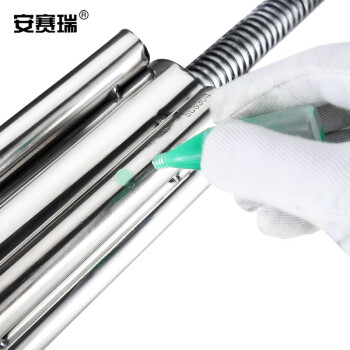 安赛瑞 不锈钢圆凳 加厚不锈钢凳子旋转升降圆凳学校实验室手术凳工厂车间小圆凳 四脚 600830