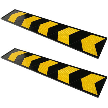 飞尔（FLYER）橡胶护角条 反光墙角地下车库防撞警示条【贴脚线 1000*200*10mm】