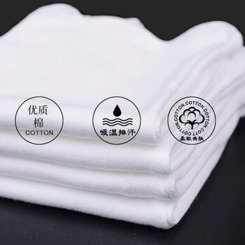 者也12双装白手套棉礼仪手套 珠宝检阅表演手套  