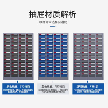 金兽零件柜GC2094带门48抽透明抽屉可定制