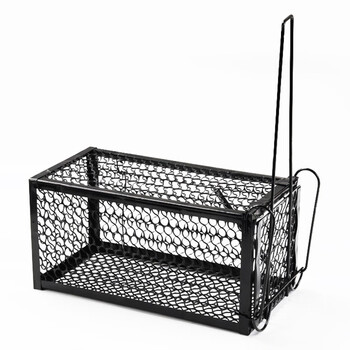 稳斯坦 W628 捕鼠笼 金属老鼠笼子诱捕器铁质灭耗子器 小号24*12*12cm