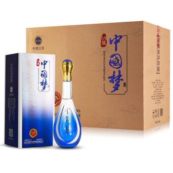 洋河镇浓香型中国梦白酒整箱高粱原浆酒52度500ml6瓶纯粮食酒水5a中国