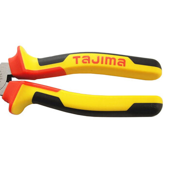 田岛（TAJIMA）SHP-C8 三色柄钢丝钳子克丝钳200mm 克丝老虎钳8寸剪切工具 1201-2203电工工具