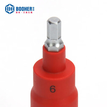 宝合(BOOHER)3/8"绝缘公制旋具套筒5x75MM