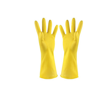 庄太太【M】橡胶手套牛筋胶皮洗衣厨房劳保乳胶胶手套洗碗