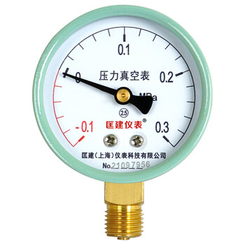 匡建仪表（CONJANT）Y-60 压力表 径向指针式 水压表油压表气压表压力表 表盘直径60mm -0.1+0.3MPa