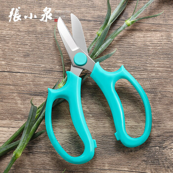 张小泉花艺剪 鲜花插花专用剪刀 绿箩绿植盆栽花卉 鲜花剪 花店专用剪刀 绿色款170 S10640100