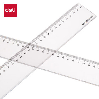 得力(deli)60cm办公通用直尺   6260
