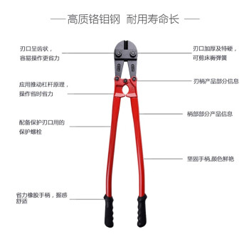 罗宾汉（RUBICON）钢筋剪RBC-300 30英寸 750mm蛇头剪 断线钳 钢丝剪