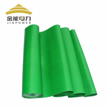 金能电力 绿色配电房绝缘胶垫 15kv高压绝缘胶皮地垫6mm厚5m/卷 40卷起订
