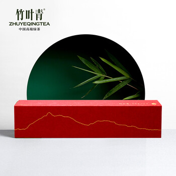 竹叶青茶叶2022年新茶峨眉高山绿茶明前茶芽特级(论道)礼盒装288g