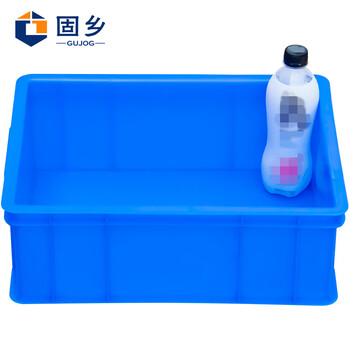 固乡 周转箱 加厚物流转运箱 塑料箱储物收纳箱 蓝色A4 410*305*147MM 型号GX-ZZX-GA4