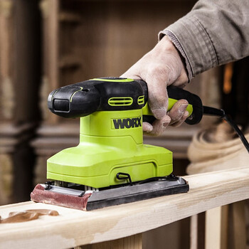 威克士（WORX）WU649砂纸机平板砂光机木工打磨机腻子抛光砂磨机电动工具 320W