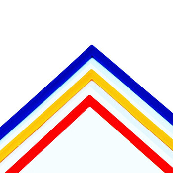 海斯迪克 HKW-299 加厚磁性文件保护套 磁性操作流程卡套硬胶套 磁性卡套卡片袋展示 绿色A4（10个）