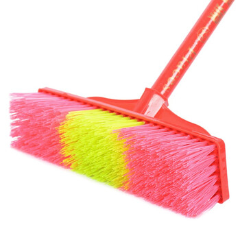 康丽雅 K-0182 木柄硬毛塑料地刷 卫浴瓷砖洗地刷子青苔刷 27.5CM