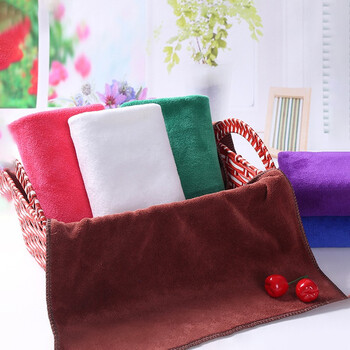 庄太太 400g加厚细纤维加厚方巾吸水清洁保洁抹布 绿色35*75cm/条