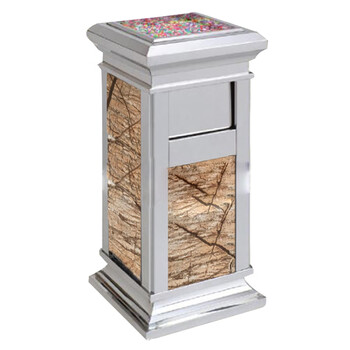 圣极光不锈钢垃圾桶酒店烟蒂桶侧开口710855可定制300*665mm