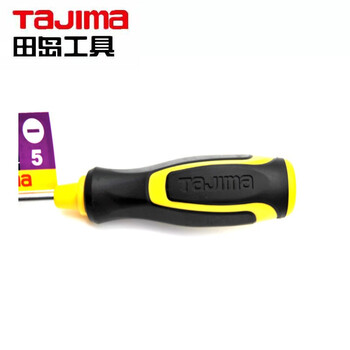 田岛（TAJIMA）1301-2113 强力软胶柄一字螺丝批改锥起子带磁大中小号 -6*250