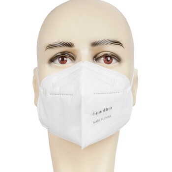冠桦6801耳带折叠式KN95防护口罩 2000只 防颗粒物粉尘成人防飞沫口鼻罩 白色 定制
