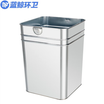 蓝鲸环卫 镀锌方桶28*28*43.5cm  户外垃圾桶内胆果皮箱内筒镀锌板不锈钢定制LJHW-1005