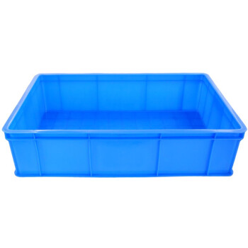 冰禹 BY-5S1 加厚塑料物流周转箱 工具零件盒收纳箱（hn） 1号蓝710*455*180mm