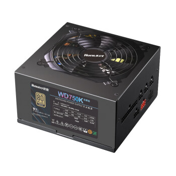 航嘉（Huntkey）WD750K全模组金牌750W电源（80PLUS金牌/单路60A/全电压/LLC+SR+DC-DC/智能温控）