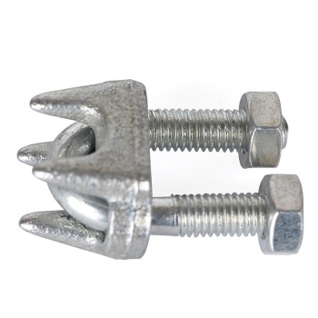 艾科堡 镀锌钢丝绳卡头M15（8个装）铁U型夹钢丝夹卡扣扎头锁扣 AKB-KT-11