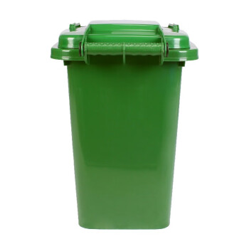 久洁（Jojell）20L户外分类垃圾桶带盖无轮商用物业小区厨余环卫餐饮绿色垃圾箱