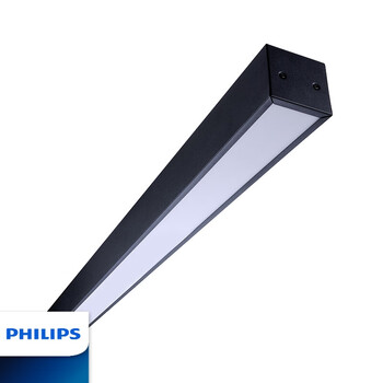 飞利浦照明 企业客户 明晖 LED线条灯 14W 宽70mm长600mm 中性光 4000K 黑色灯体
