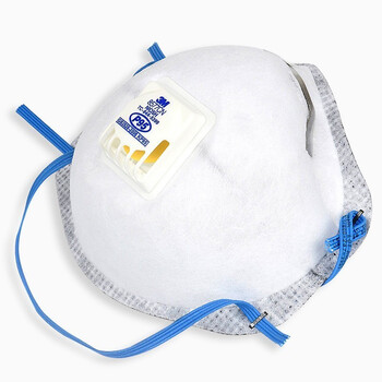 3M 8577CN防尘口罩带呼吸阀防有机蒸气防异味防尘防花粉P95级头带式口罩10只装DKH