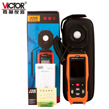 胜利仪器（VICTOR）照度计照度计光度计测光仪亮度仪高精度流明可见光亮度仪 VC1010E 标配现货