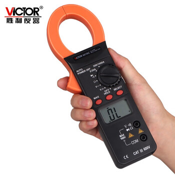胜利仪器（VICTOR）万用表数字电流表交流钳形万能表数字电流表交直流 VC6016C 标配现货