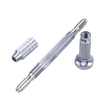 安力士牌（ANEX）进口手捻钻No.98手动打孔钻眼钻夹头 精密手钻打孔器 模型琥珀文玩工具(0.1～3.2mm)