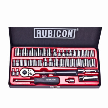 罗宾汉（RUBICON）套筒扳手1/4棘轮扳手3/8火花塞套筒RGS-039快速扳手 多用途套筒套装 39件套